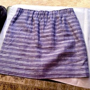 LOFT navy pull on preppy skirt